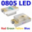 0805 LED Red Yellow Green Blue
