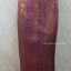 ผ้าถุงไหมสำเร็จรูป ยาวสี่ส่วน สีม่วงอมชมพู เอว30เลื่อนออกได้ถึง32นิ้ว