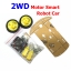 2WD Smart Car Chassis Kit Tracing Car With Speed Encoder 1:48 for Arduino