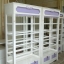 ตู้โชวโล่งทะลุ 4 ด้านวินเทจ สีขาว สำหรับบ้านเเละร้านค้า