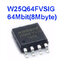 W25Q64FVSIG 3.3V (SOIC8 200mil) 64M-BIT SERIAL FLASH MEMORY WITH DUAL/QUAD SPI & QPI (ผ่านการใช้งาน ทดสอบแล้วใช้งานได้ทุกตัว)